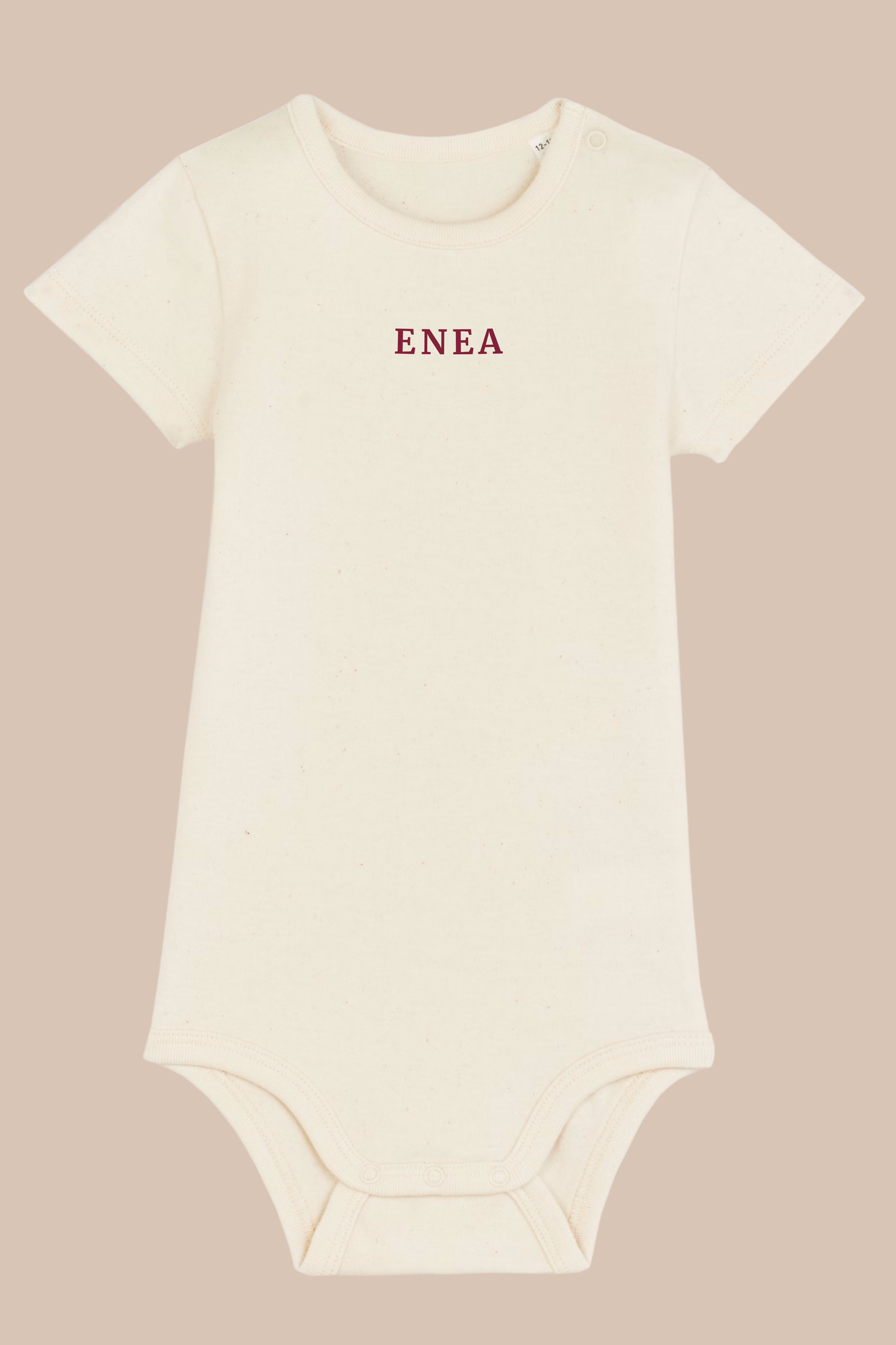 Body in cotone naturale personalizzabile con nome