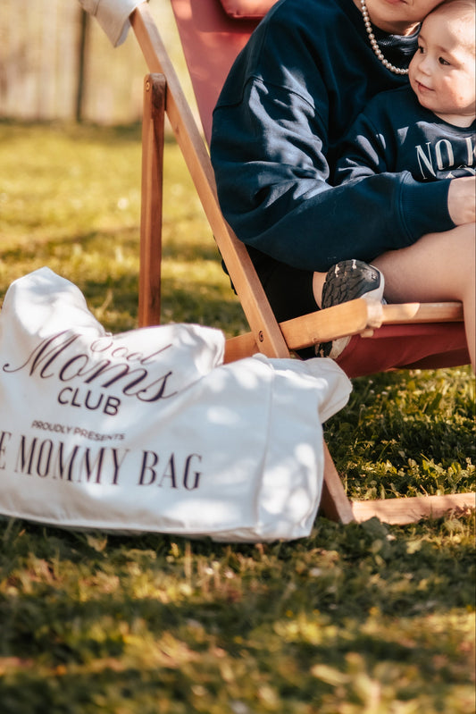Tote bag “Cool Moms Club” – 100% cotone biologico naturale | PERSONALIZZABILE