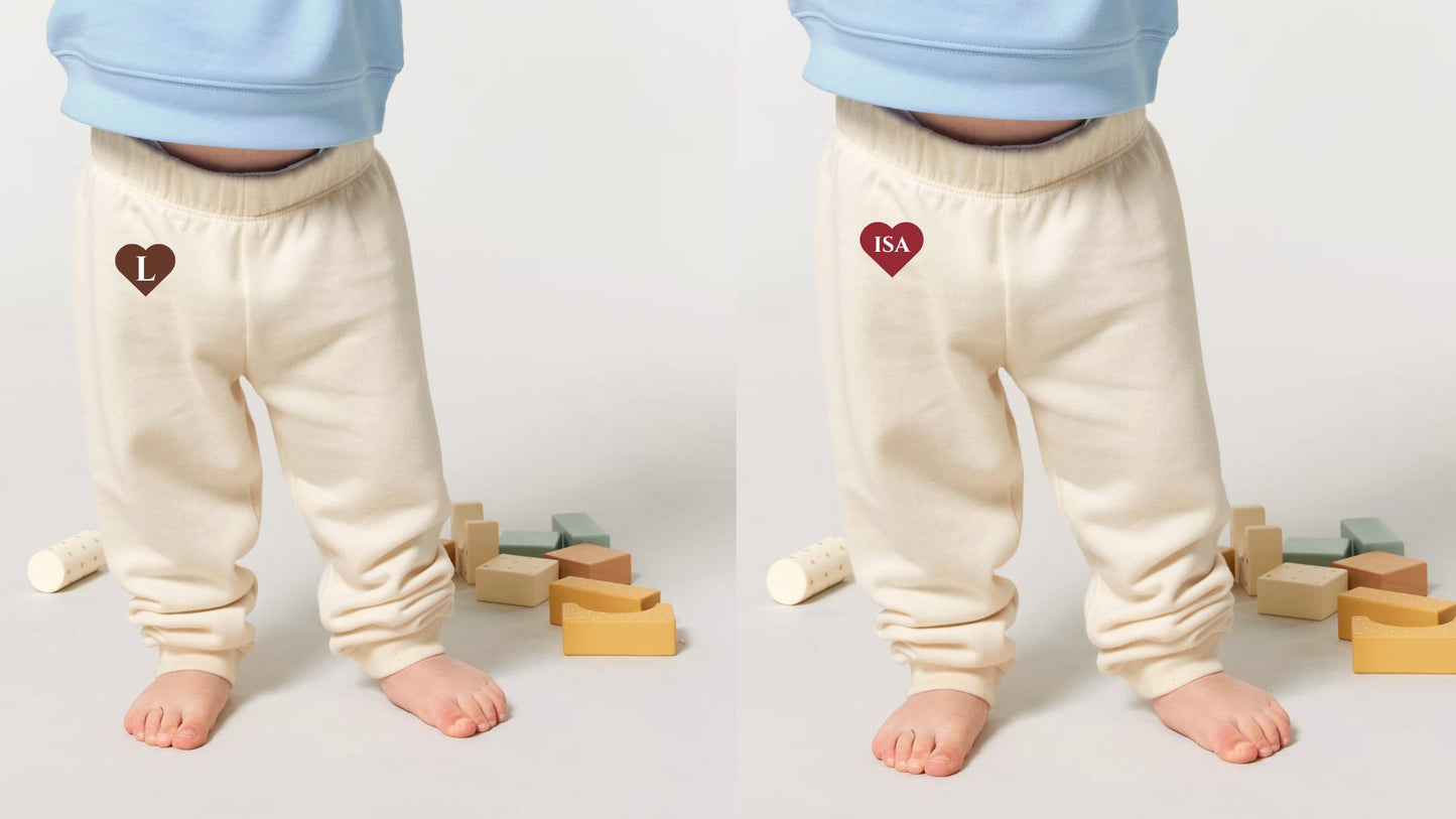 Pantaloni tuta Baby | fino a 3 anni - Cotone Natural Premium - Personalizzabili